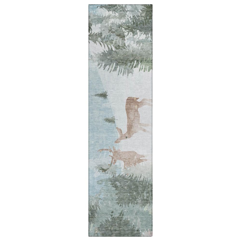 Dalyn Rug Company Wonderland WN29 2"3" x 7"6" Sky Indoor/Outdoor Runner, , large