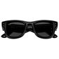 Rayban Glasses A$AP Rocky Wayfarer Puffer Sunglasses with Ultra Black Lenses in Polished Black, , large