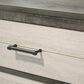 Crown Mark Rhett 6-Drawer Dresser and Mirror in Gray and White, , large