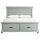 Mayberry Hill Slater King Storage Bed in Gray, , large