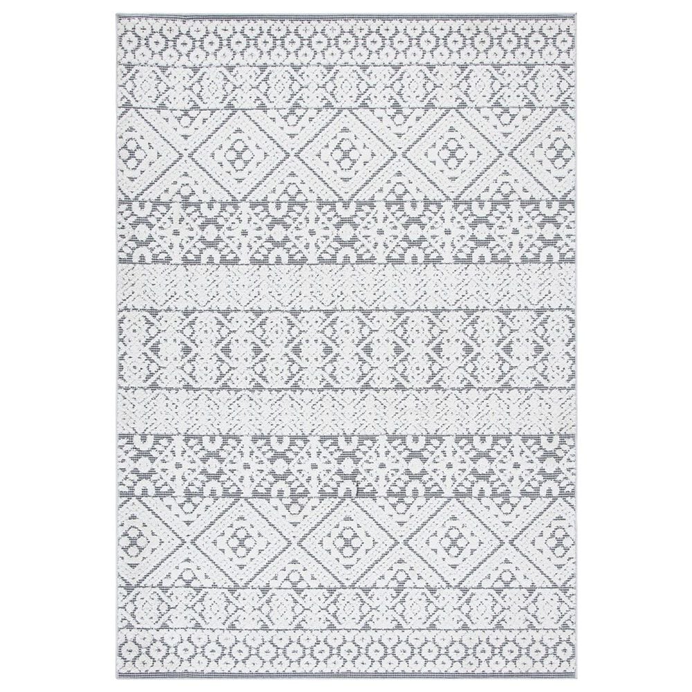Safavieh Cabana CBN654A 4"5" x 6"5" Ivory and Grey Area Performance Rug, , large