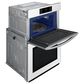 Samsung Bespoke 2-Piece Kitchen Package with White Bespoke 30" Combination Wall Oven and Stainless Steel 30" Gas Cooktop, , large