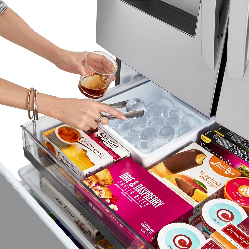LG 24 Cu. Ft. French Door Counter Depth Refrigerator with Craft Ice
