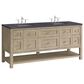 James Martin Vanities Breckenridge 72" Double Vanity in Whitewashed Oak with 3 cm Charcoal Soapstone Quartz Top, , large
