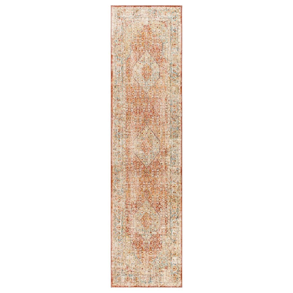 Surya Aspendos 2"7" x 7"3" Black, Burgundy, Burnt Orange, Charcoal, Dark Blue, Denim, Dusty Pink, Light Beige and Light Gray Runner, , large