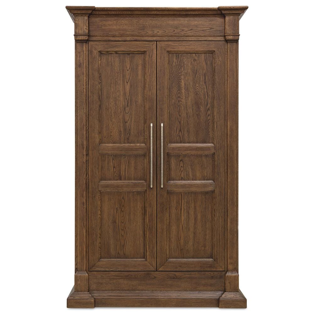 Hooker Furniture Driftwood 2-Door Wardrobe in Worn Saddle, , large