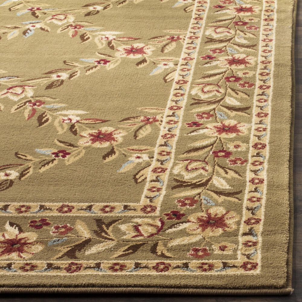 Safavieh Lyndhurst LNH557 6&#39;7&quot; Square Green Area Rug, , large