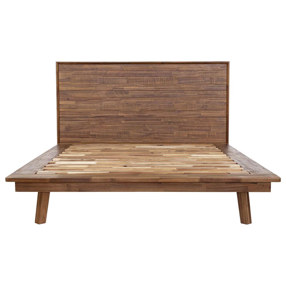 37B Gia Queen Platform Bed in Warm Pecan, , large