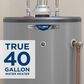 GE Appliances RealMAX Platinum 40-Gallon Tall Natural Gas Atmospheric Water Heater in Gray, , large