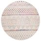 Safavieh Madison MAD798A 5" Round Ivory and Fuchsia Area Rug, , large