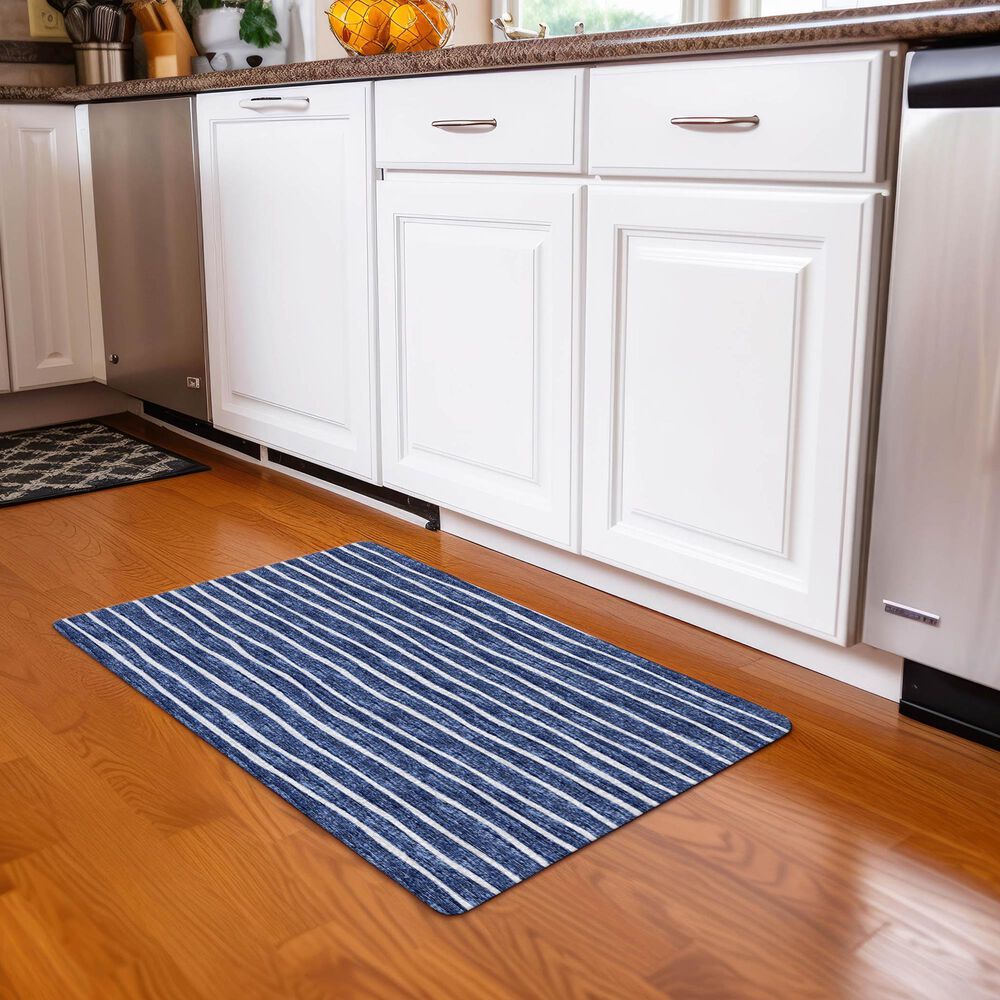 Dalyn Rug Company Laidley 1&#39;8&quot; x 2&#39;6&quot; Navy Indoor/Outdoor Area Rug, , large