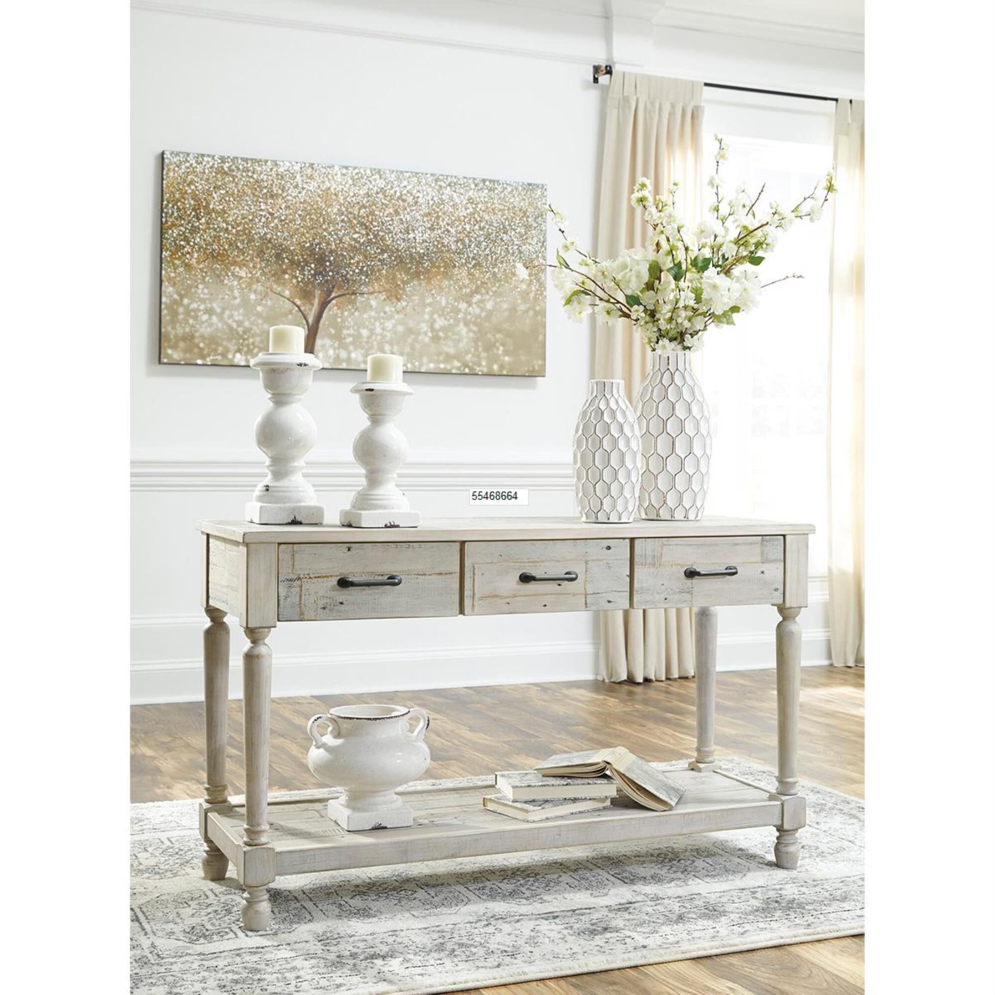 Whitewash hallway table deals