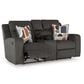 Ashley Kanlow Manual Reclining Console Loveseat in Dusk, , large