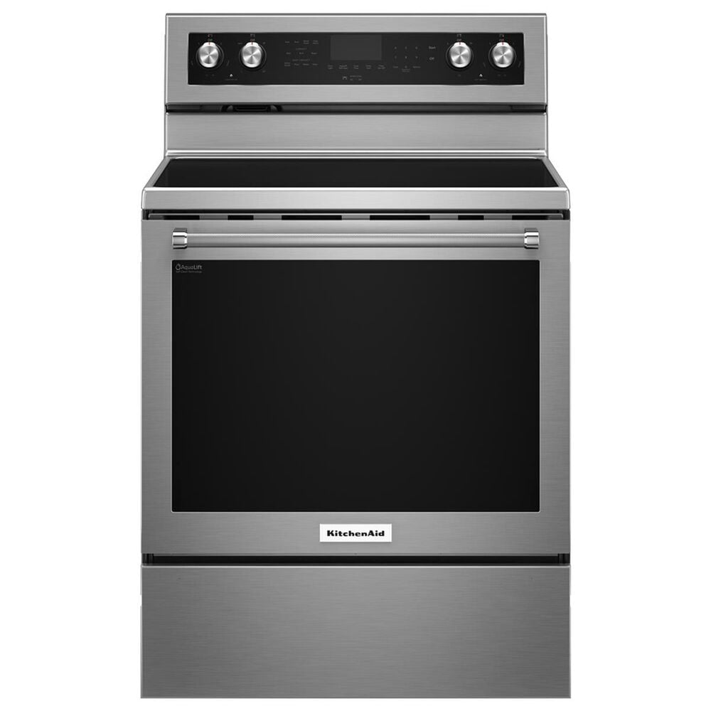 Frigidaire Gallery 40-in Glass Top 6.4-cu ft Self-Cleaning Convection Oven  Freestanding Electric Range (Stainless Steel) at