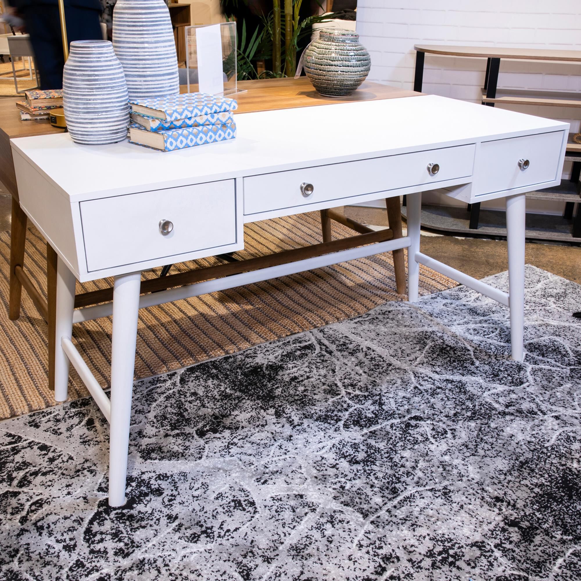 Nfm white best sale desk