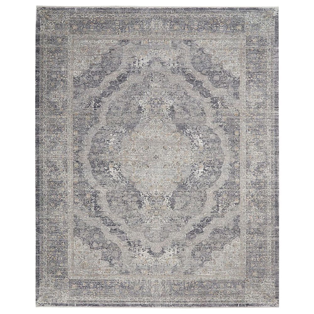 Nourison Starry Nights STN05 10" x 13" Charcoal and Cream Area Rug, , large