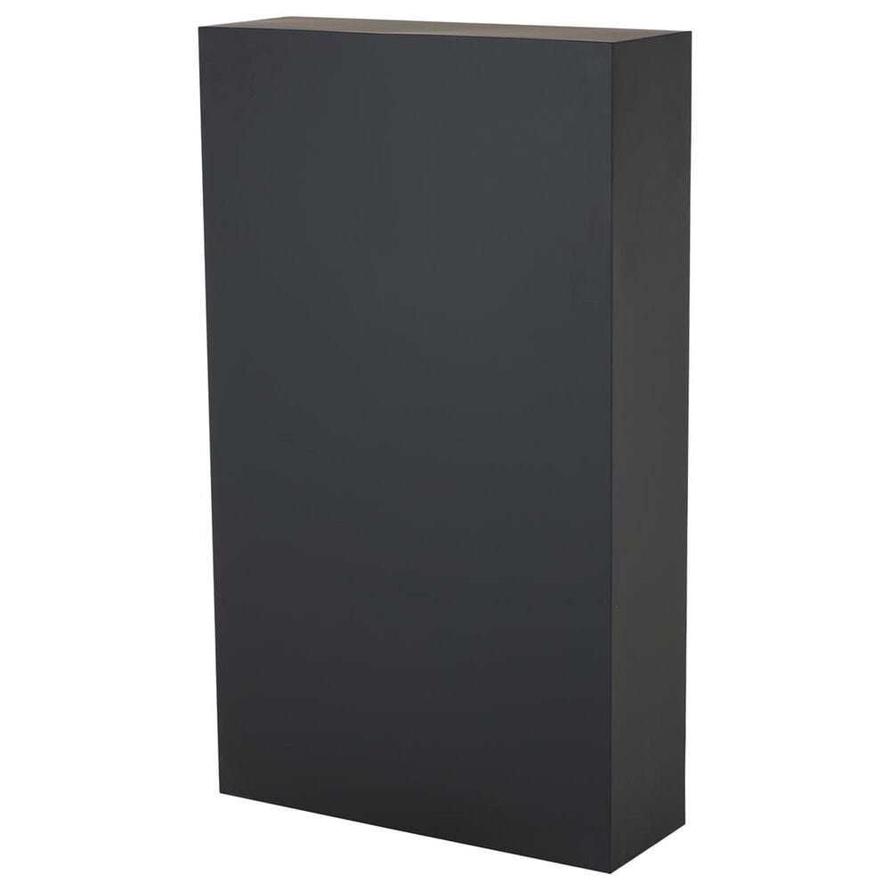 Maple and Jade 5-Shelf Geometric Storage Shelving Unit in Matte Black, , large