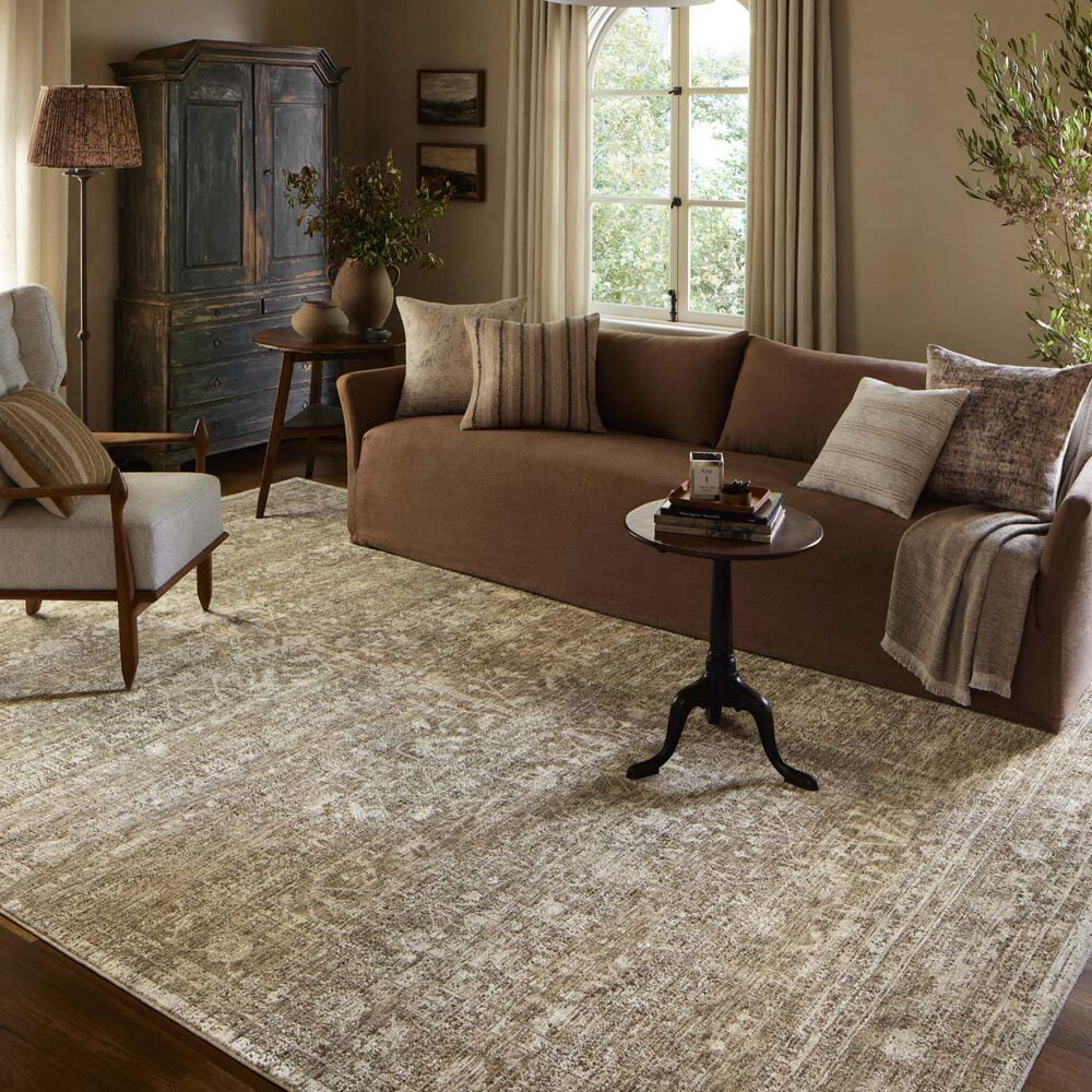 Amber Lewis x Loloi Honora 11&#39;6&quot; x 15&#39;6&quot; Khaki and Beige Area Rug, , large