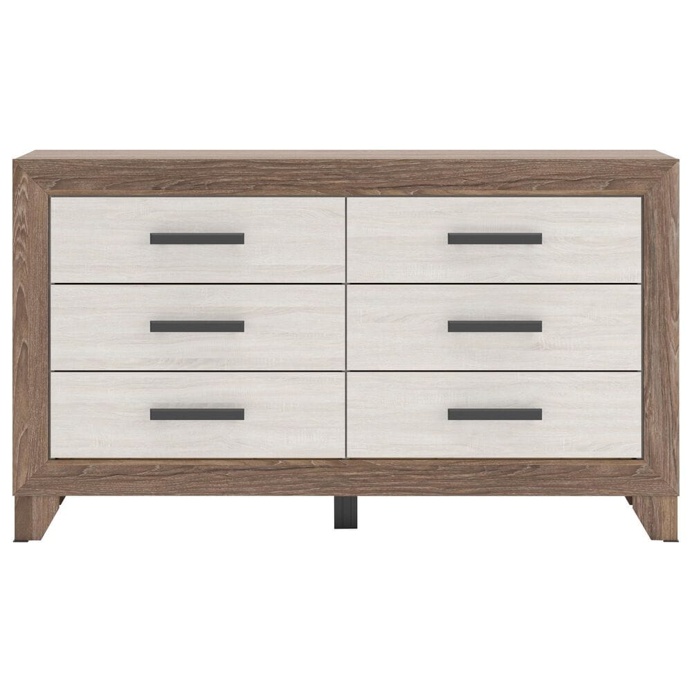 Ashley Sharnari 6-Drawer Dresser Only in Antique White and Gray Brown, , large