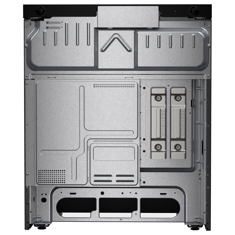 Whirlpool 2-Piece Kitchen Package with Black Stainless 5 Cu. Ft. Smart Electric Range and Fingerprint Resistant Stainless Steel 1.1 Cu. Ft. Flush Mount Microwave, , large