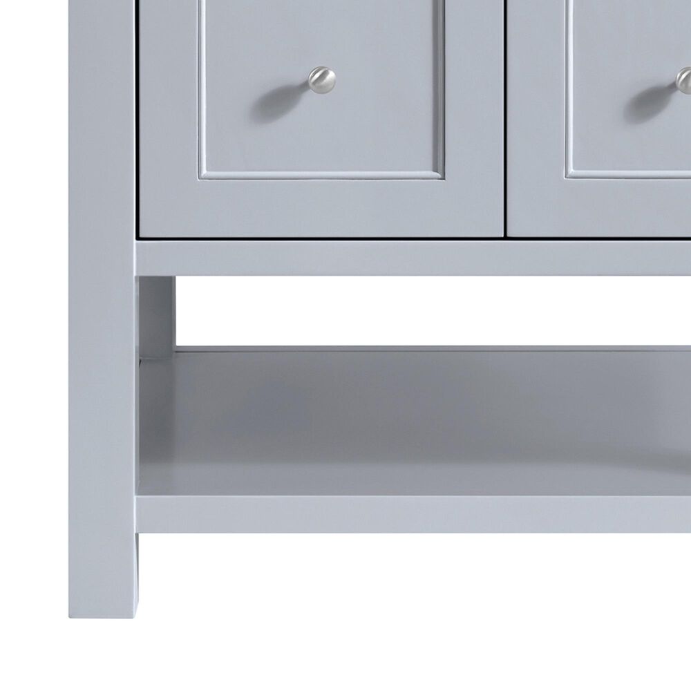 James Martin Vanities Breckenridge 30&quot; Single Bathroom Vanity in Serenity Blue with 3 cm Arctic Fall Solid Surface Top and Rectangular Sink, , large
