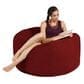 Jaxx 4" Round Bean Bag with Removable Cover in Cinnabar, , large