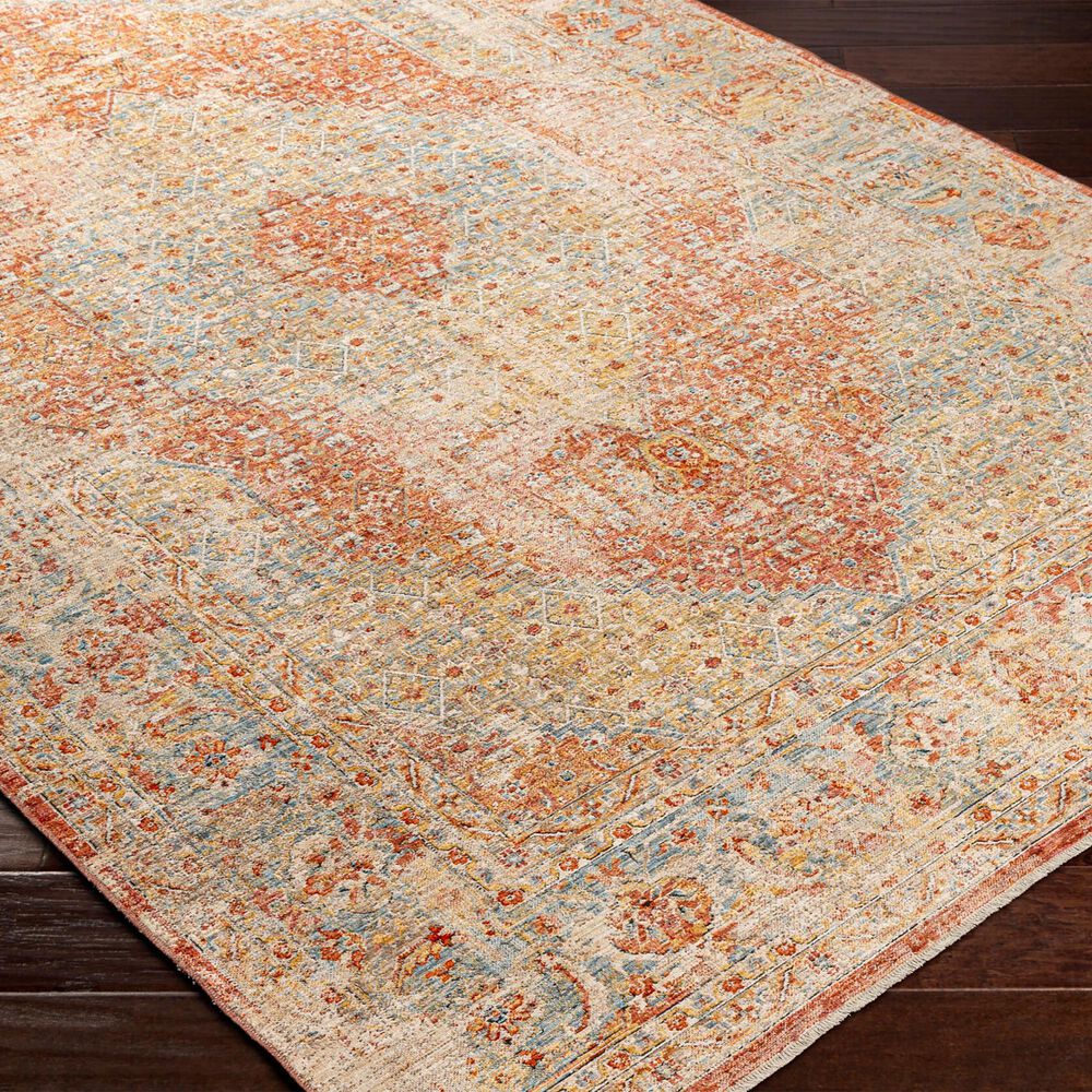 Surya Aspendos 2&#39; x 2&#39;11&quot; Black, Burgundy, Burnt Orange, Charcoal, Dark Blue, Denim, Dusty Pink, Light Beige and Light Gray Area Rug, , large