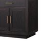 Lexora Home Abbey 80" Double Bathroom Vanity in White Oak with 2 cm White Quartz Top, Rectangular Sinks and 30" Mirrors, , large