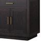 Lexora Home Abbey 80" Double Bathroom Vanity in White Oak with 2 cm White Quartz Top, Rectangular Sinks and 30" Mirrors, , large