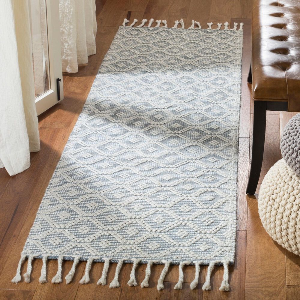 Safavieh Natura NAT318F 2&#39;3&quot; x 8&#39; Grey Runner, , large