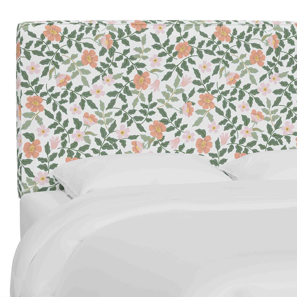 Skyline Furniture Elly King Headboard in Aviary Black and Cream, , large