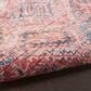 57 Grand by Nicole Curtis Series 1 2" x 6" Brick Red and Navy Blue Runner, , large