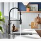 Kohler Crue Semi Professional Pull Down Kitchen Sink Faucet in Matte Black, , large