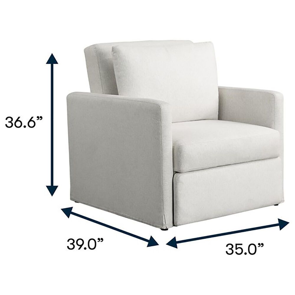 Lifestyle Solutions Blair Convertible Chair in Cream, , large