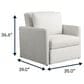 Lifestyle Solutions Blair Convertible Chair in Cream, , large