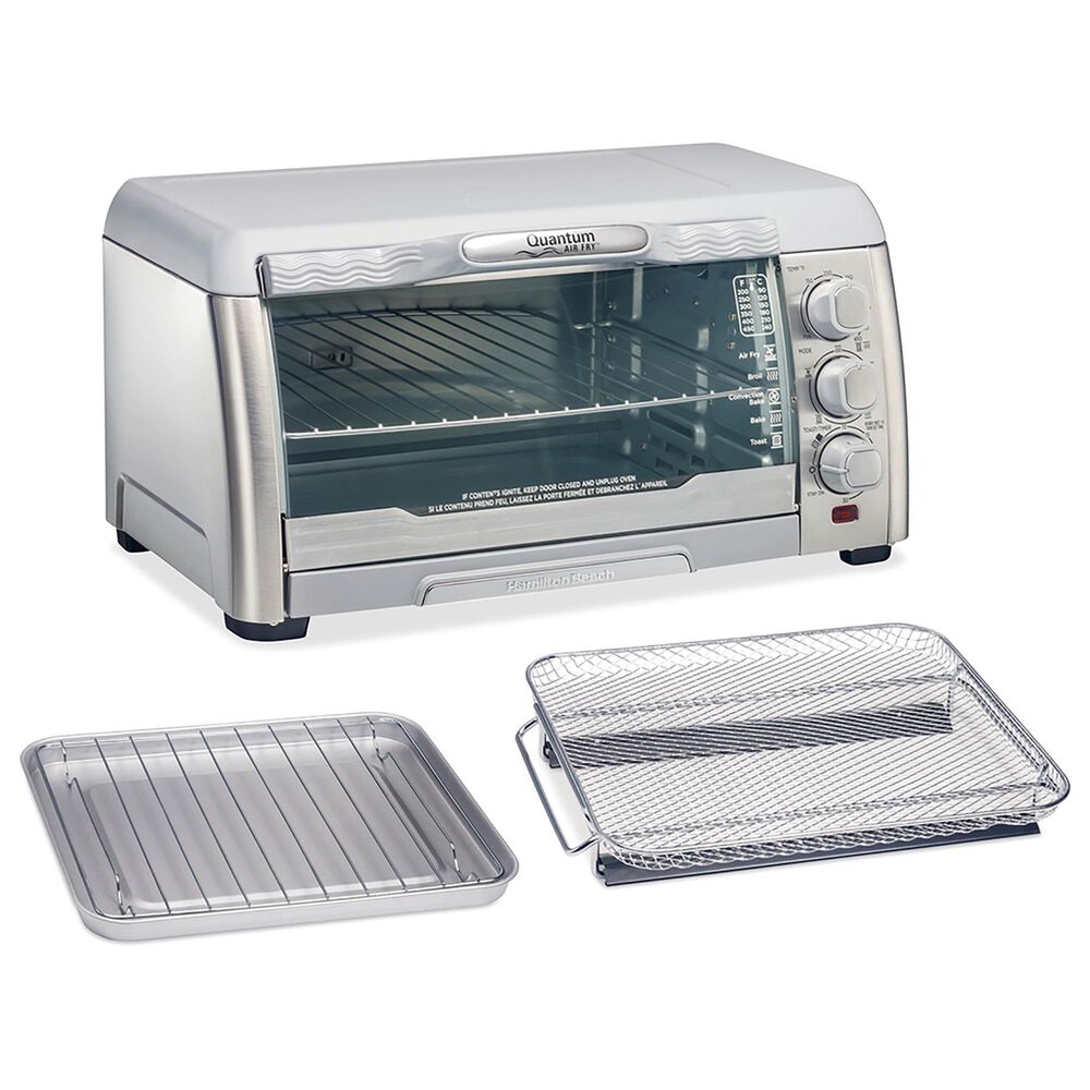 Hamilton Beach Toaster Oven with Quantum Air Fry Technology in Stainless Steel, , large
