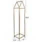 Creative Coop Metal House Shaped Fire Wood Holder with Handle in Gold, , large