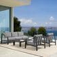 Blue River Mongo 4-Piece Patio Conversation Set in Black, , large