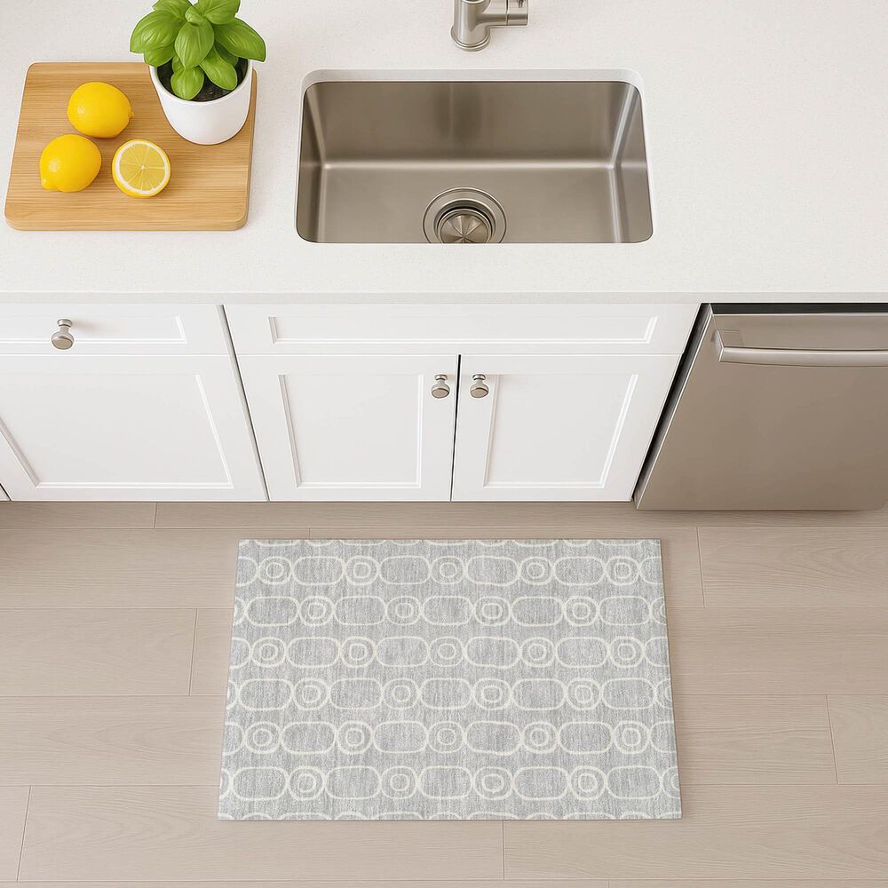 Dalyn Rug Company The Reserve TR6 Silver 2&#39;6&quot; x 3&#39;10&quot; Indoor/Outdoor Area Rug, , large