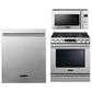 Signature Kitchen Suite 3-Piece Kitchen Package with Microwave Oven and Pro PowerSteam Dishwasher in Stainless Steel, , large