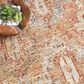 Nourison Sahar SHR01 7"10" x 10"4" Rust Area Rug, , large