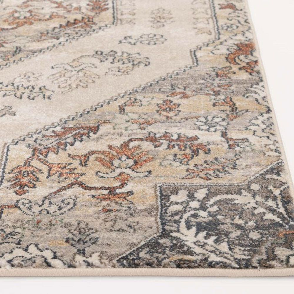 Central Oriental Montville Laylinia 5&#39; x 7&#39;3&quot; Alabaster and Multicolor Area Rug, , large