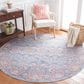 Safavieh Serapi  SEP584 6"7" Round Rust and Blue Area Rug, , large