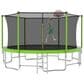 HOMLUX 16" Outdoor Trampoline Sports in Green, , large
