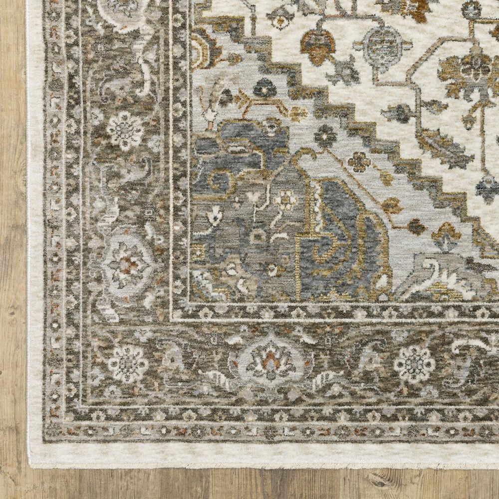 Oriental Weavers Maharaja Sage Green And Grey 7&#39;10&quot; x 10&#39;10&quot; Area Rug, , large