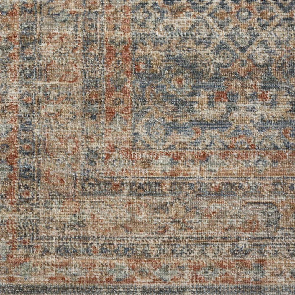 Loloi Heritage 10&#39; x 14&#39; Blue and Rust Area Rug, , large