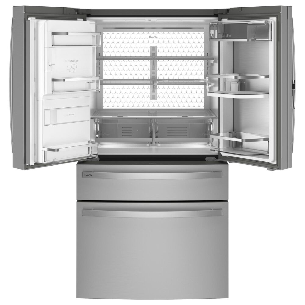 GE Profile 27.6 Cu. Ft. 4-Door French-Door Refrigerator in Stainless Steel, , large