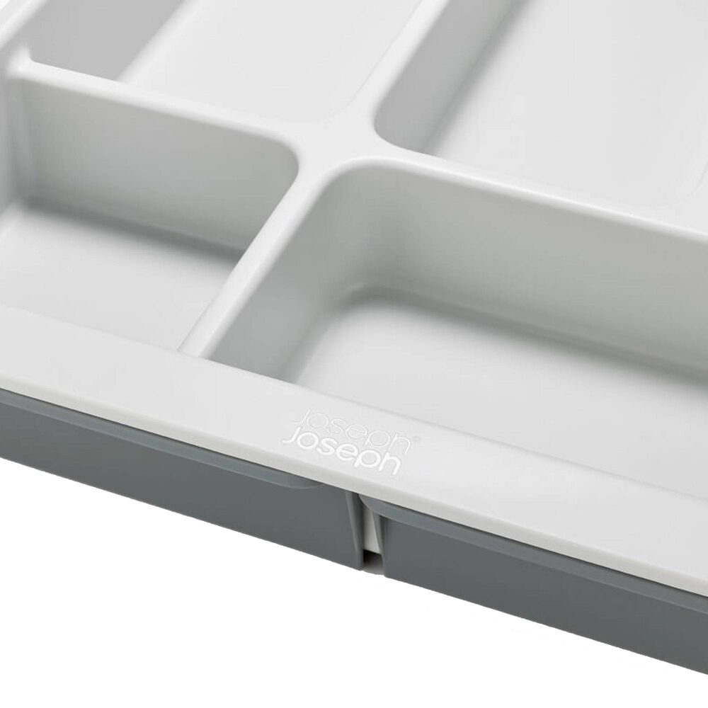 Joseph Joseph DrawerStore Expanding Cutlery, Utensil and Gadget Organizer in Grey and Stone, , large