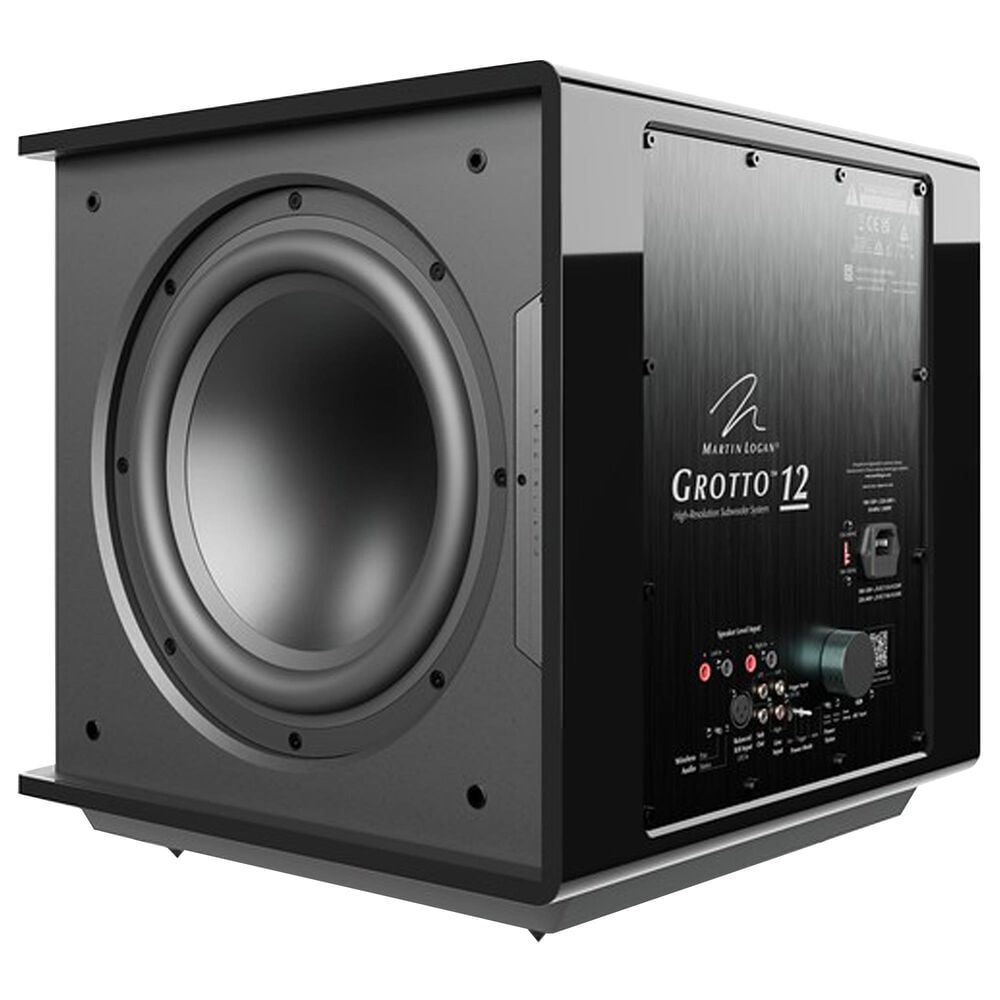 Martin Logan Grotto 12 Subwoofer in Gloss Black, , large