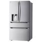 LG 28.6 Cu. Ft. 4-Door French Door with Dual Handles Refrigerator in PrintProof Stainless Steel, , large